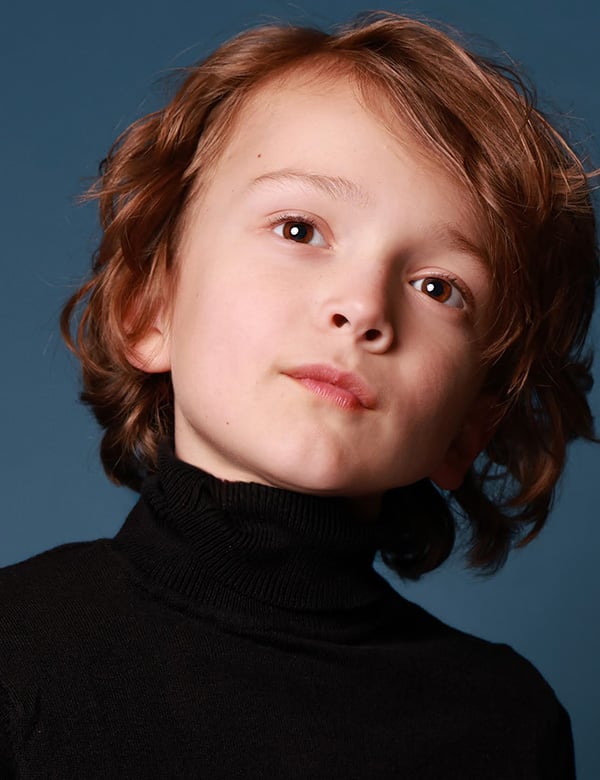Kindermodel mer bruin haar Scott G.