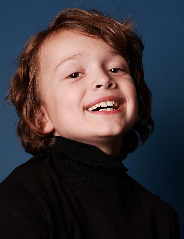 Kindermodel mer bruin haar scott g.