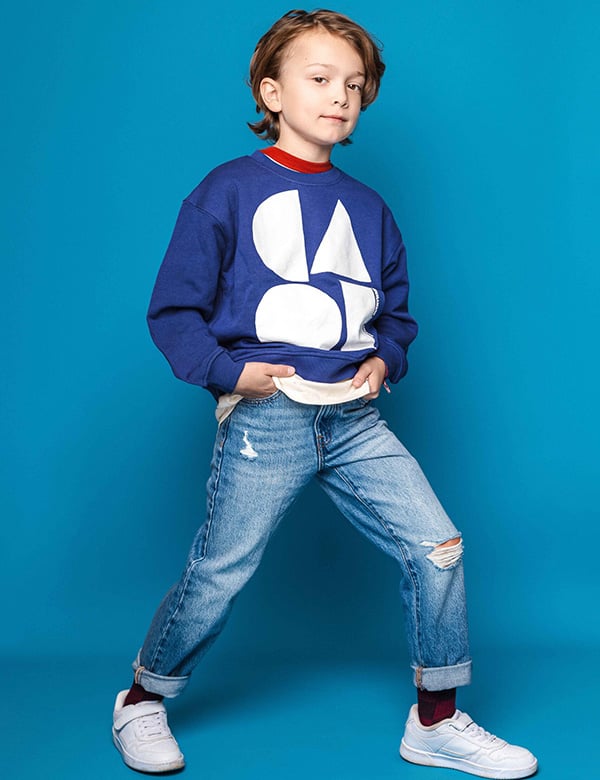 Kindermodel mer bruin haar Scott G.