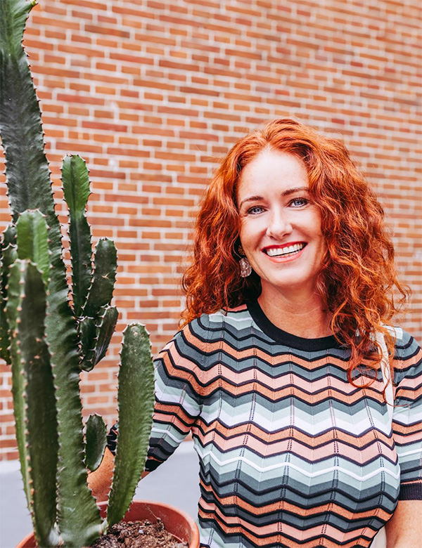 Vrouwelijk model met rossig haar Sonja