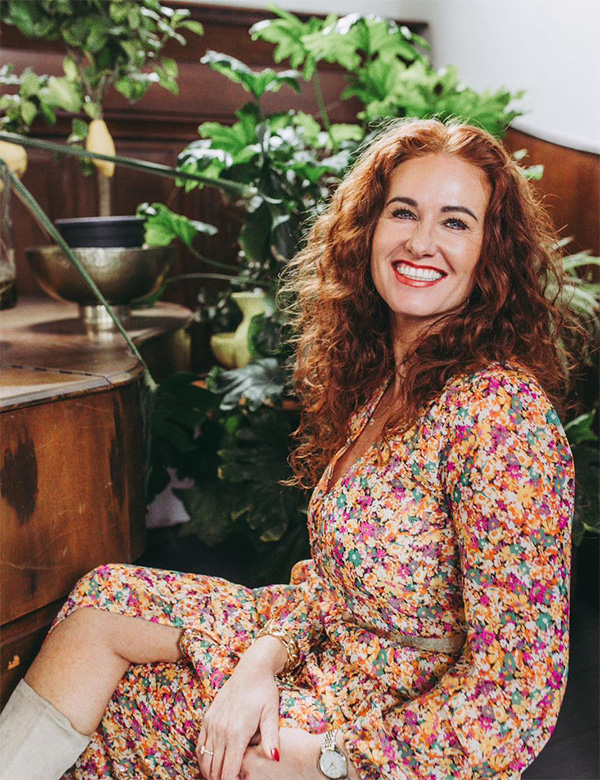 Vrouwelijk model met rossig haar Sonja