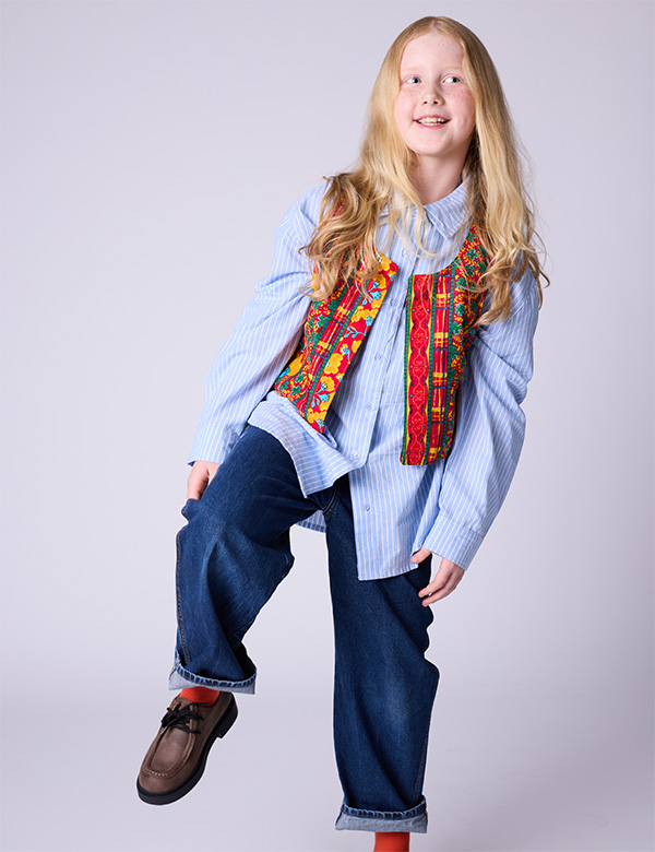 Kindermodel met blond/rossig haar Jolie Kr.