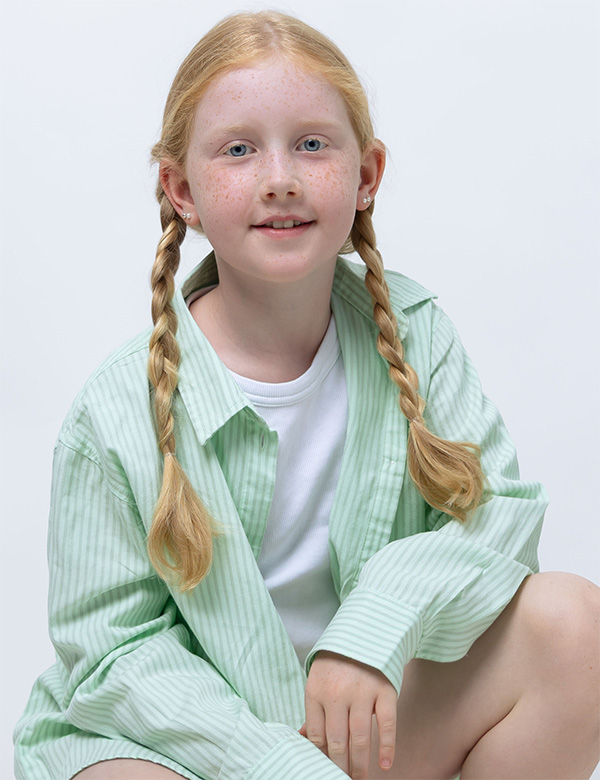 Kindermodel met blond/rossig haar Jolie Kr.