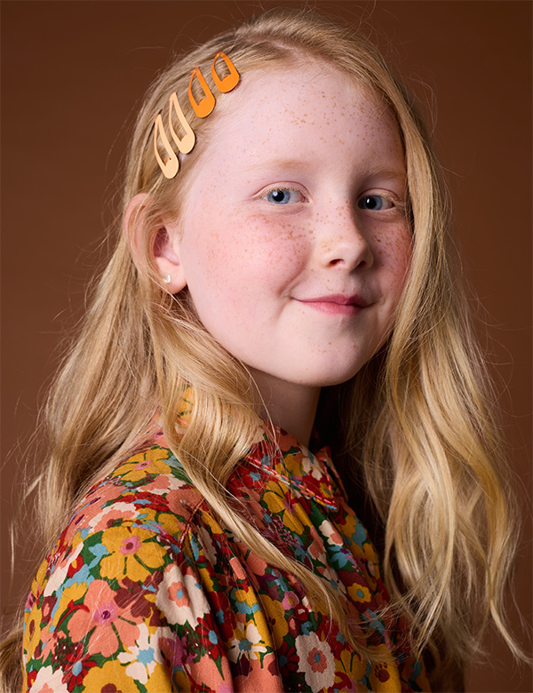 Kindermodel met blond/rossig haar Jolie Kr.