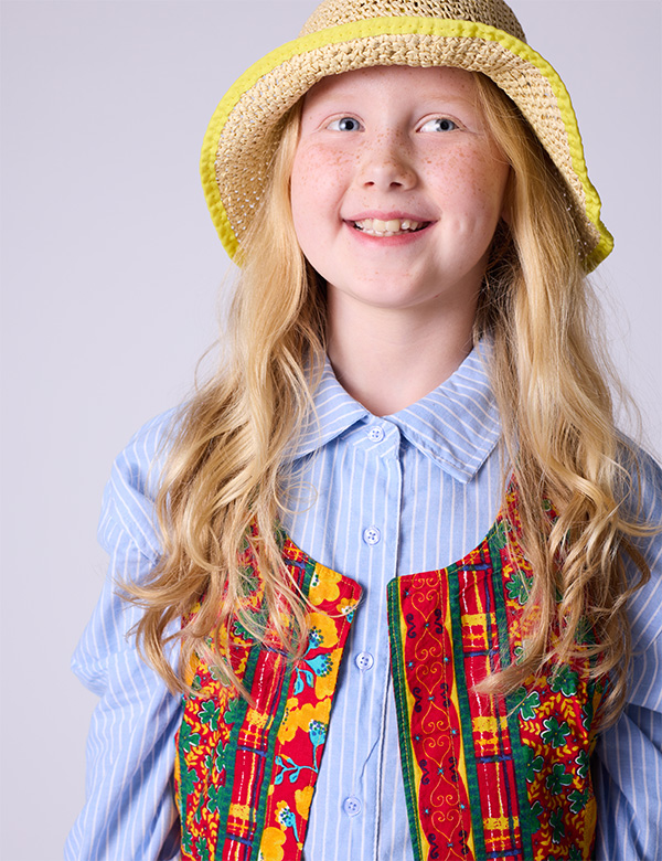 Kindermodel met blond/rossig haar Jolie Kr.