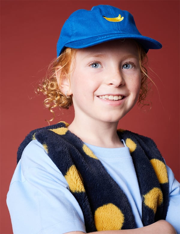 Kindermodel met rood haar Nyjah