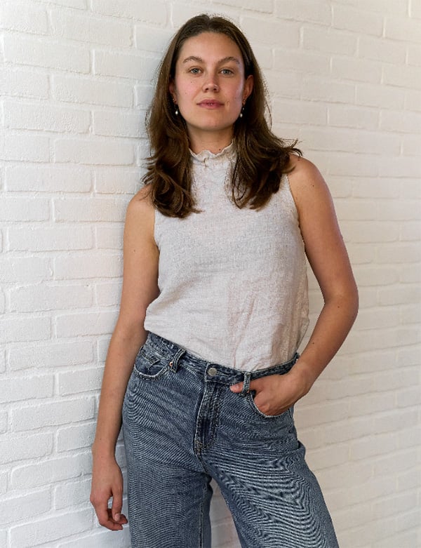 vrouwelijk model en actrice Romy E.