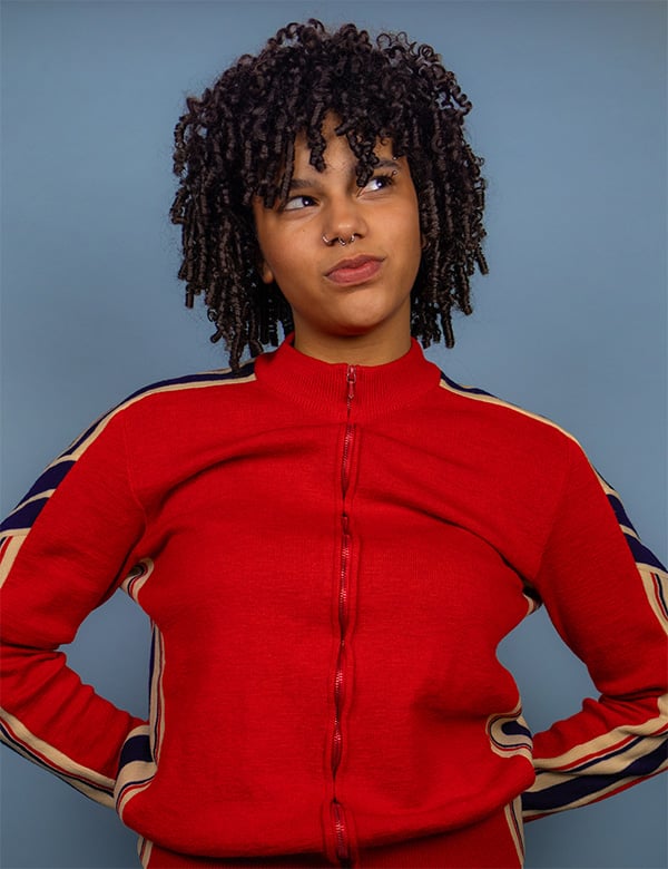 Vrouwelijk model met bruin haar Troy