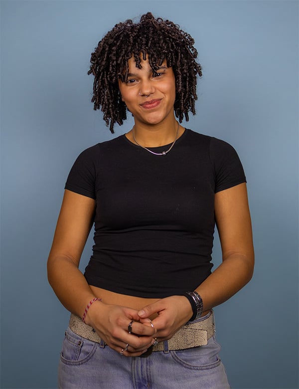 Vrouwelijk model met bruin haar Troy