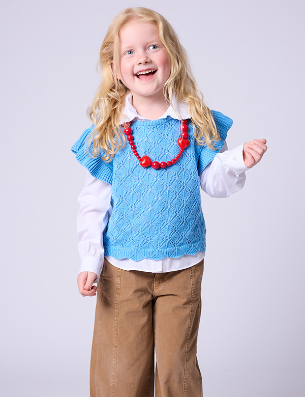 meisjes kindermodel met licht blond haar Dominique