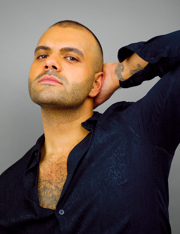 Mannelijk model met bruine ogen Erol