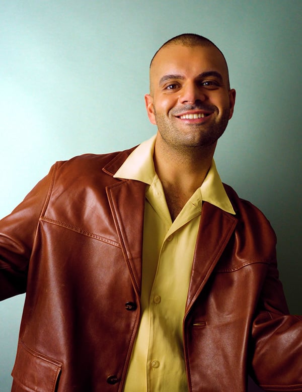 Mannelijk model met bruine ogen Erol