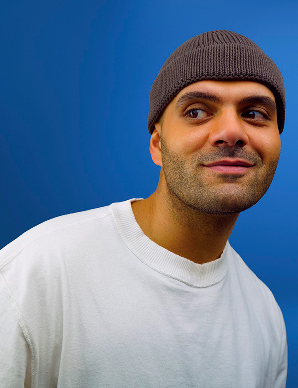 Mannelijk model met bruine ogen Erol