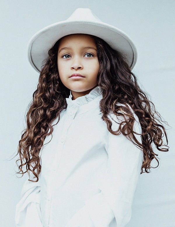 kindermodel met bruin haar Gabrielle