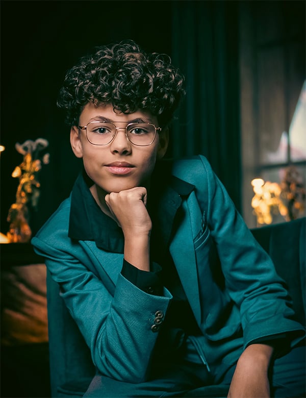 Kindermodel met bruin haar Jaimy V.