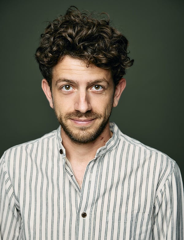 Mannelijk model met bruin haar Jeroen J.