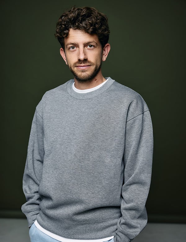 Mannelijk model met bruin haar Jeroen J.