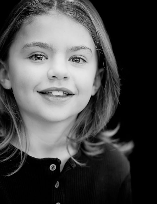 Kindermodel met halflang haar Loïc