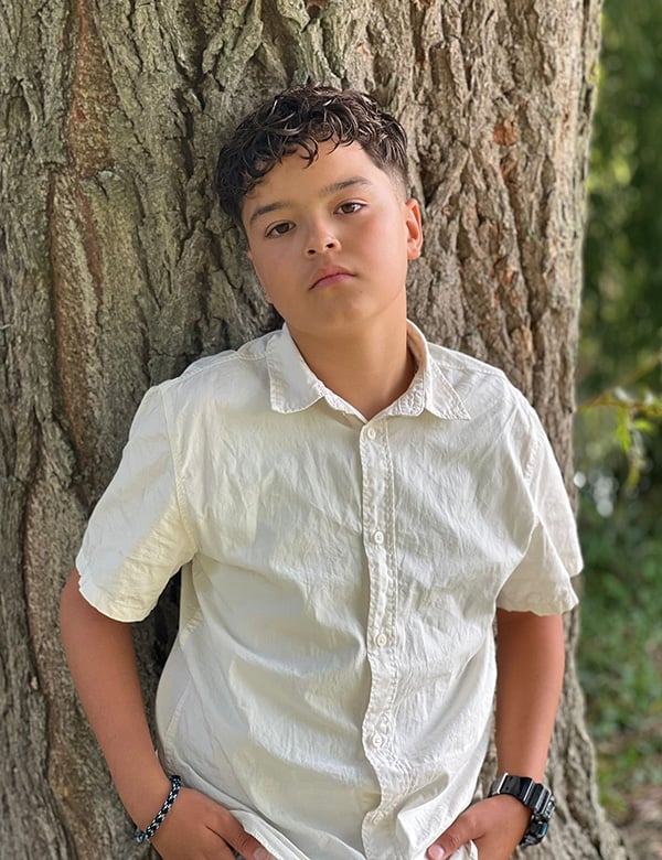 Kindermodel met bruin haar Rayan S.