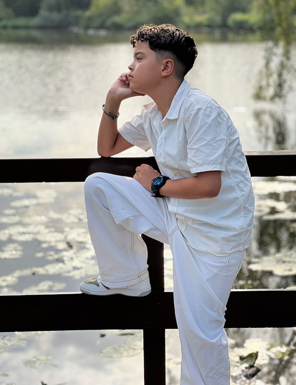 Kindermodel met bruin haar Rayan S.