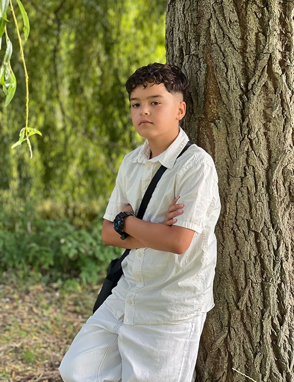 Kindermodel met bruin haar Rayan S.