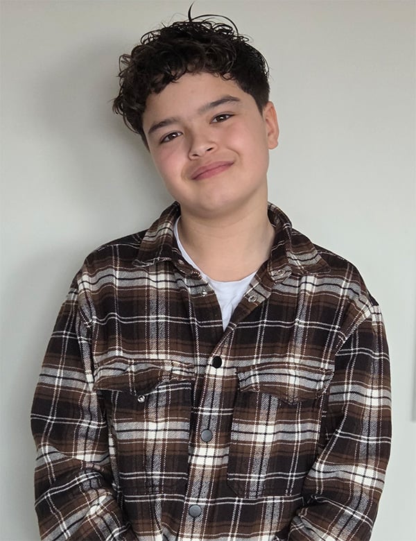 Kindermodel met bruin haar Rayan S.