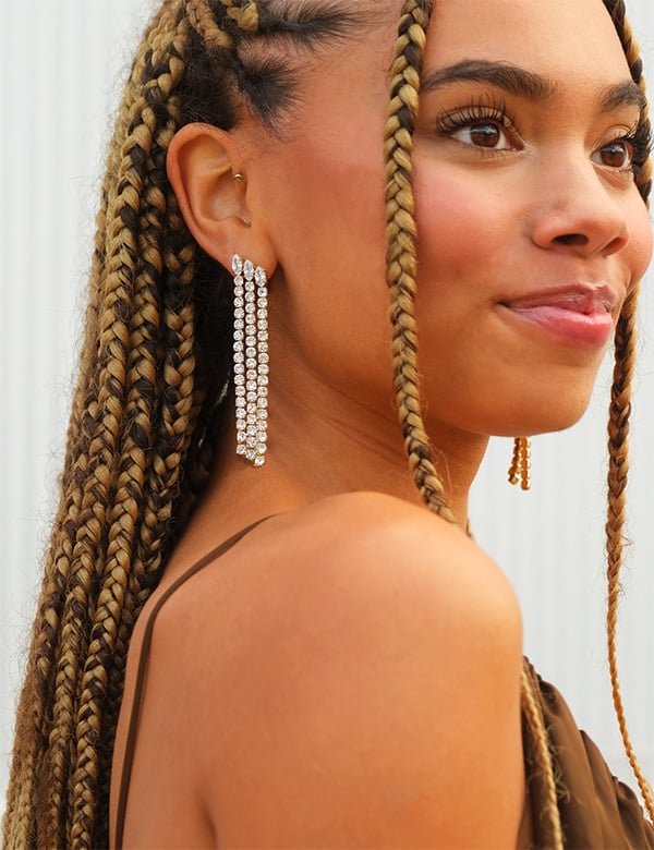 Vrouwelijk model met bruin haar Sophia