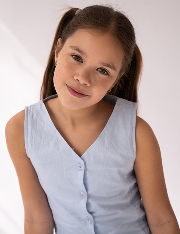 kindermodel met donker haar Zaïra.