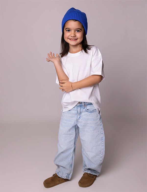 Kindermodel met bruin haar Ayda