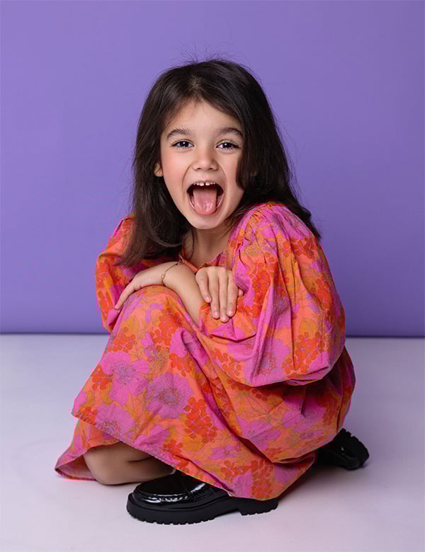 Kindermodel met bruin haar Ayda