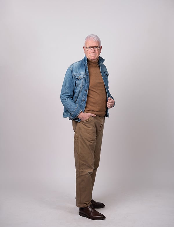 mannelijk model met blauwe ogen, Johann G.