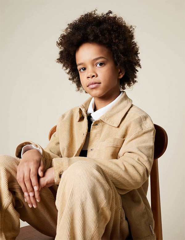 Kindermodel met bruin haar Lucian