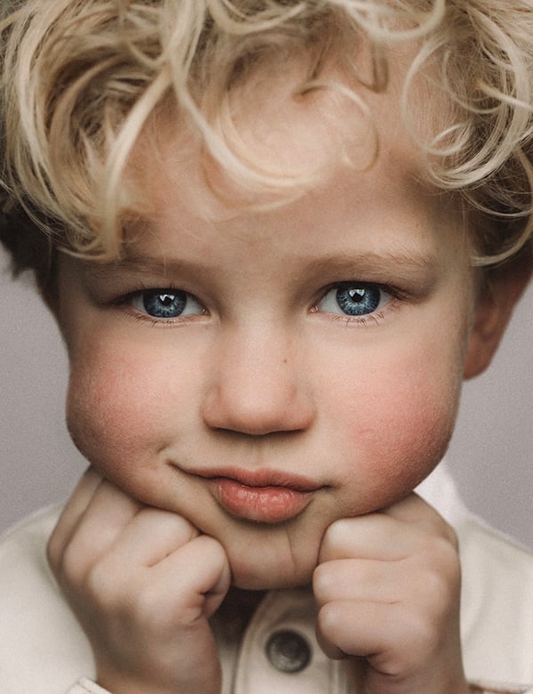 kindermodel met blond haar Scott P.