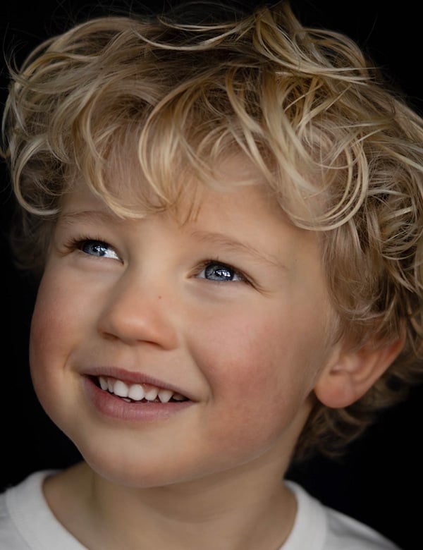 kindermodel met blond haar Scott P.