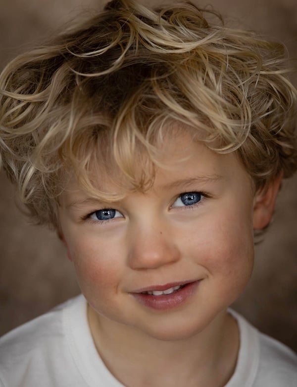 kindermodel met blond haar Scott P.