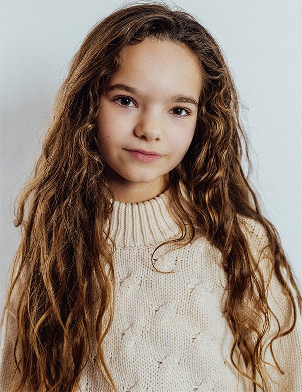 Kindermodel met bruin haar Zenne