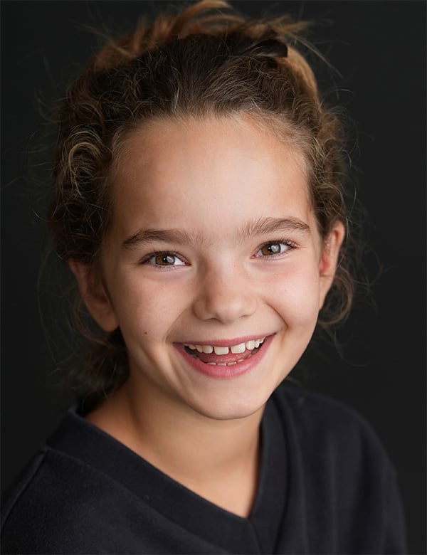 Kindermodel met bruin haar zenne