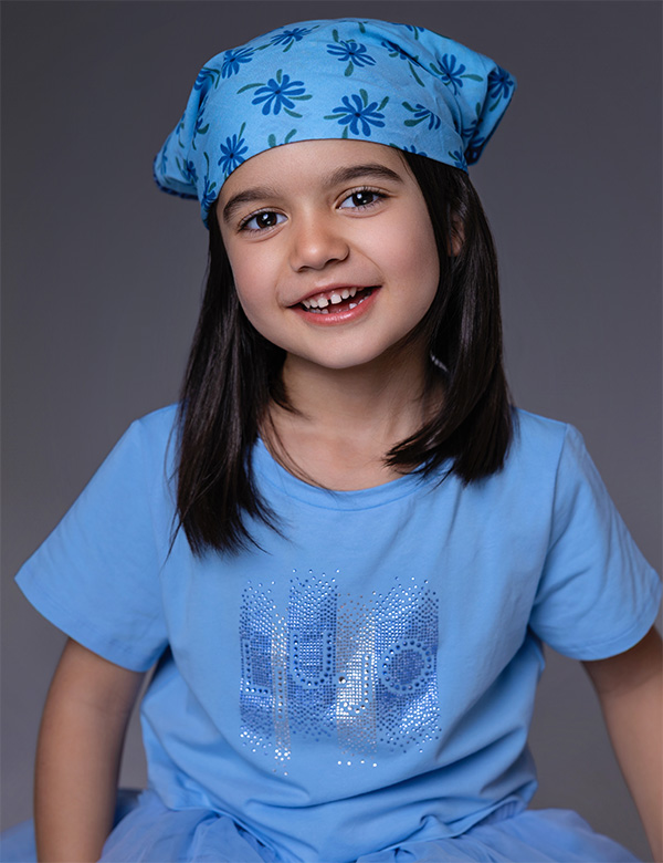 Kindermodel met bruin haar Ayda M.