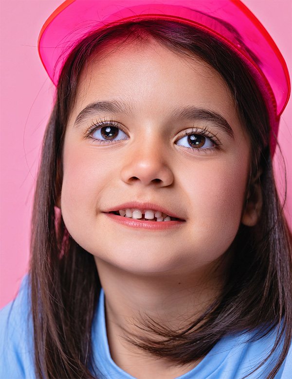 Kindermodel met bruin haar Ayda M.