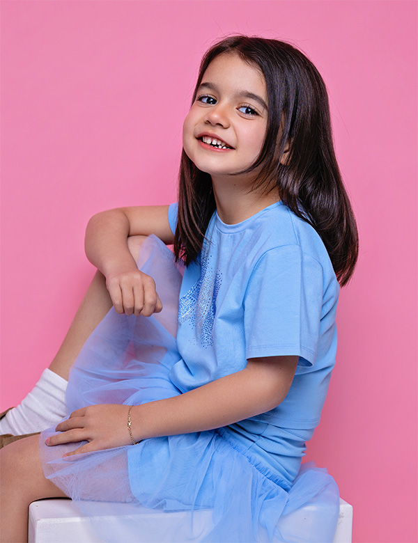 Kindermodel met bruin haar Ayda M.