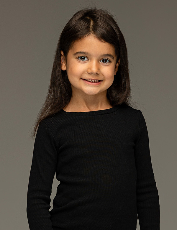 Kindermodel met bruin haar Ayda M.