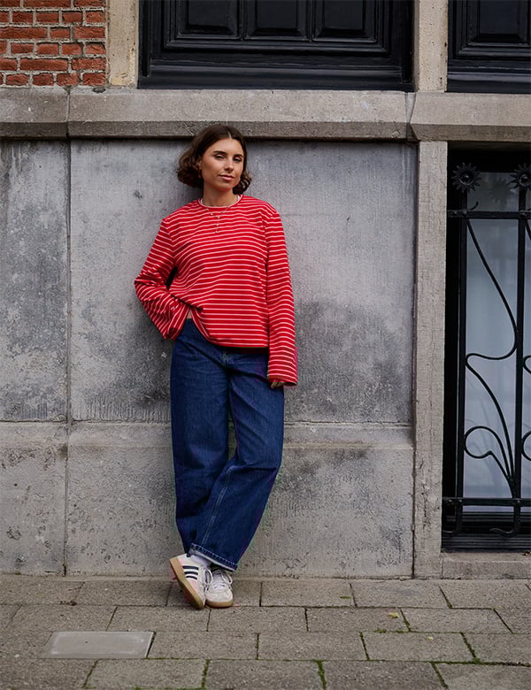 Vrouwelijk model met bruin haar Benthe G.