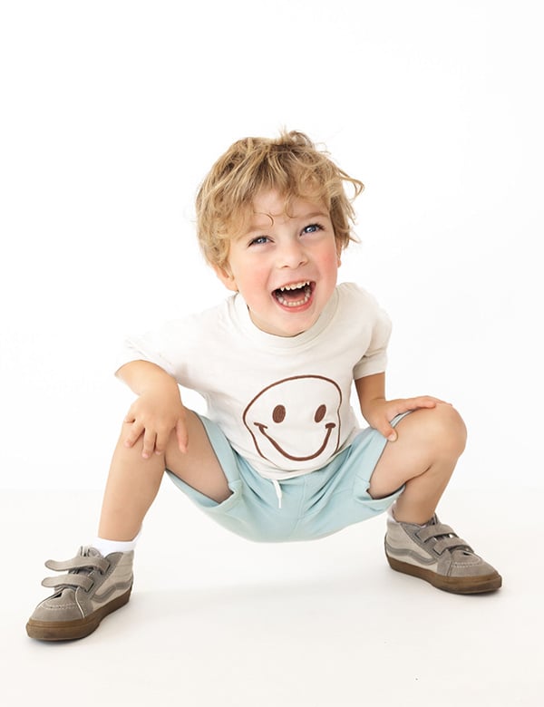 Kindermodel met blond haar Levi S.