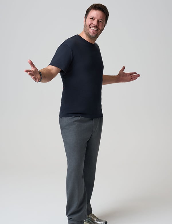 mannelijk model met donker haar Rogier B.