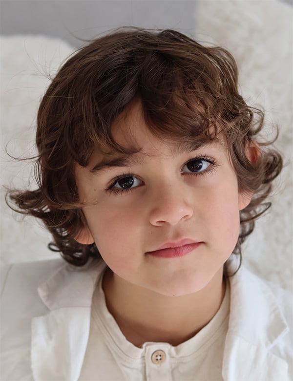 Kindermodel met bruin haar Zayn V.