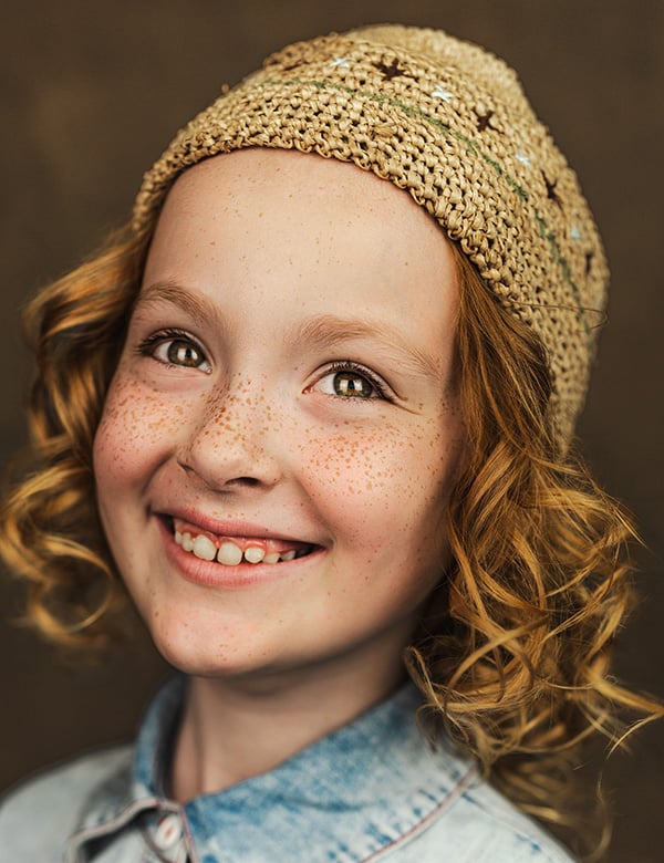Kindermodel met rood haar Zoey K.