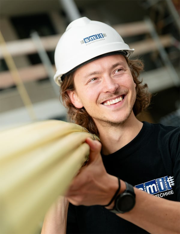 Mannelijk model met bruin haar Abel F.