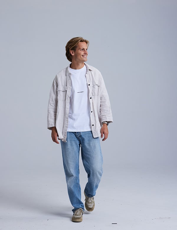 mannelijk model met blond haar Jaap K.