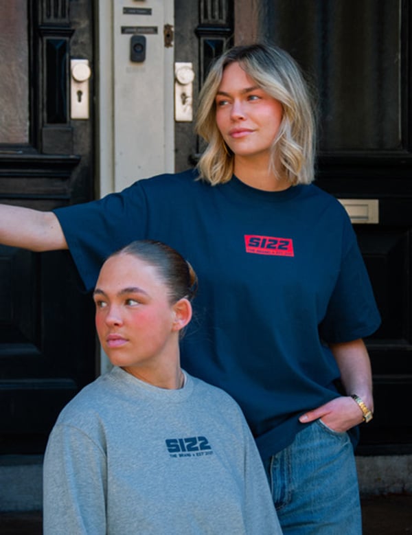 vrouwelijk model met blond haar Sterre.