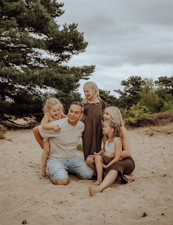 Modellen gezin familie Hoogeveen